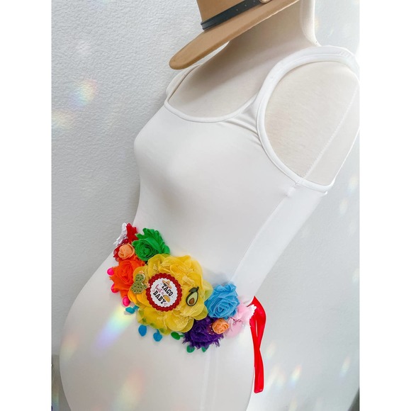 Taco About a Baby Baby Shower Maternity Sash - Picture 3 of 4